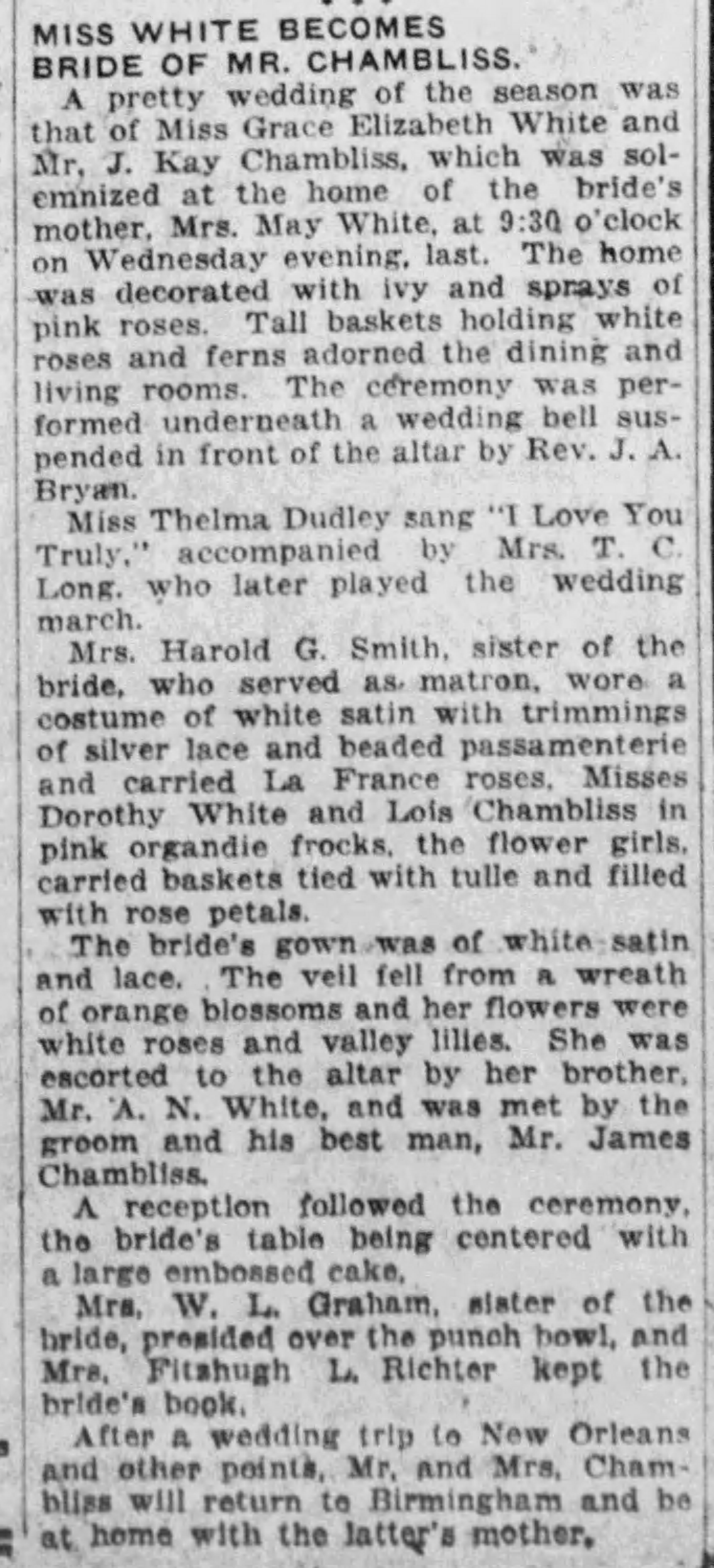 Grace Elizabeth White-J. Kay Chambliss